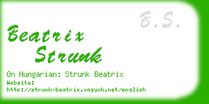 beatrix strunk business card